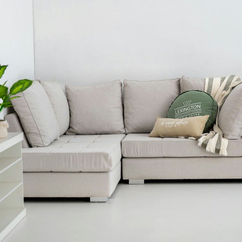 Corner L-Sofa Ivory