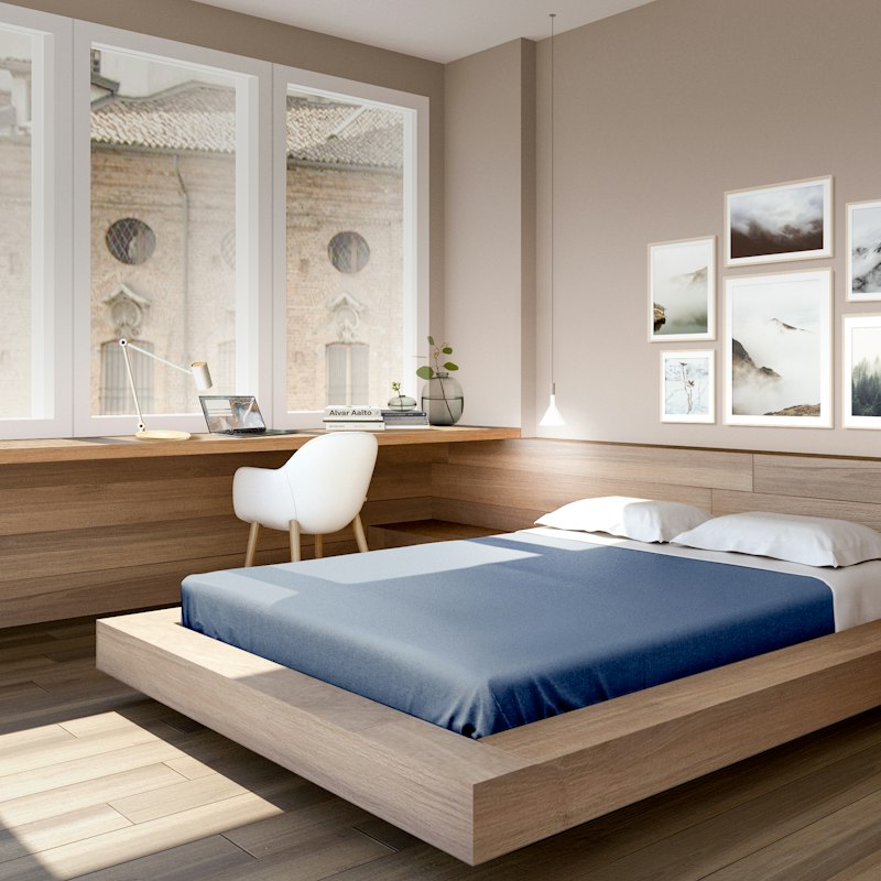 Floating Platform Bed