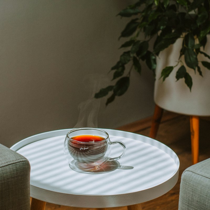 Marble Round Side Table